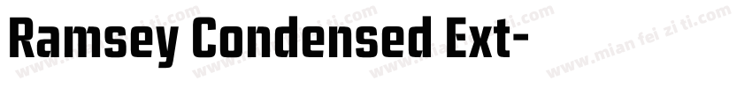 Ramsey Condensed Ext字体转换